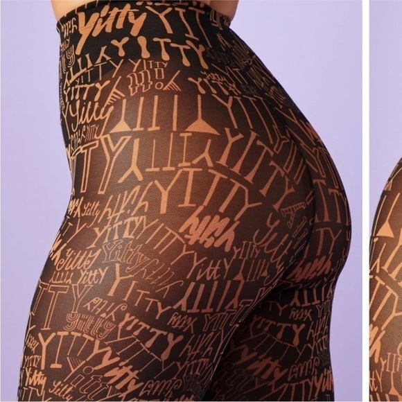 NWT Fabletics Yitty Mesh Me Smoothing High Waist Bike Shorts Large - Picture 2 of 4